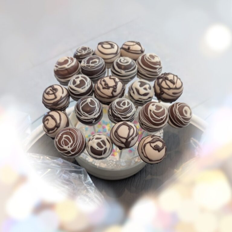Assortment of handmade cake pops