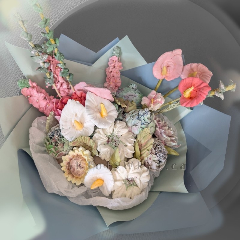 Gelatin-free marshmallow flowers in Toronto
