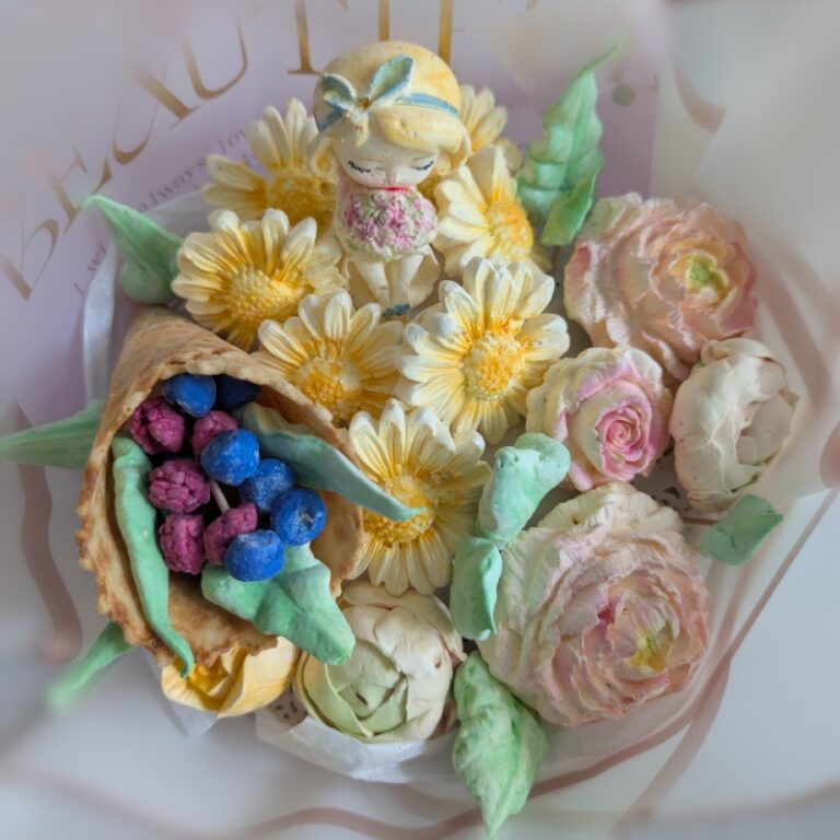 Marshmallow Roses and Daisies