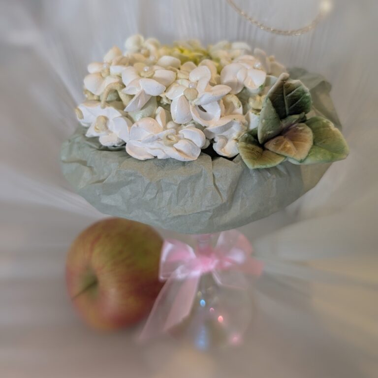 Marshmallow Flowers in the Vase