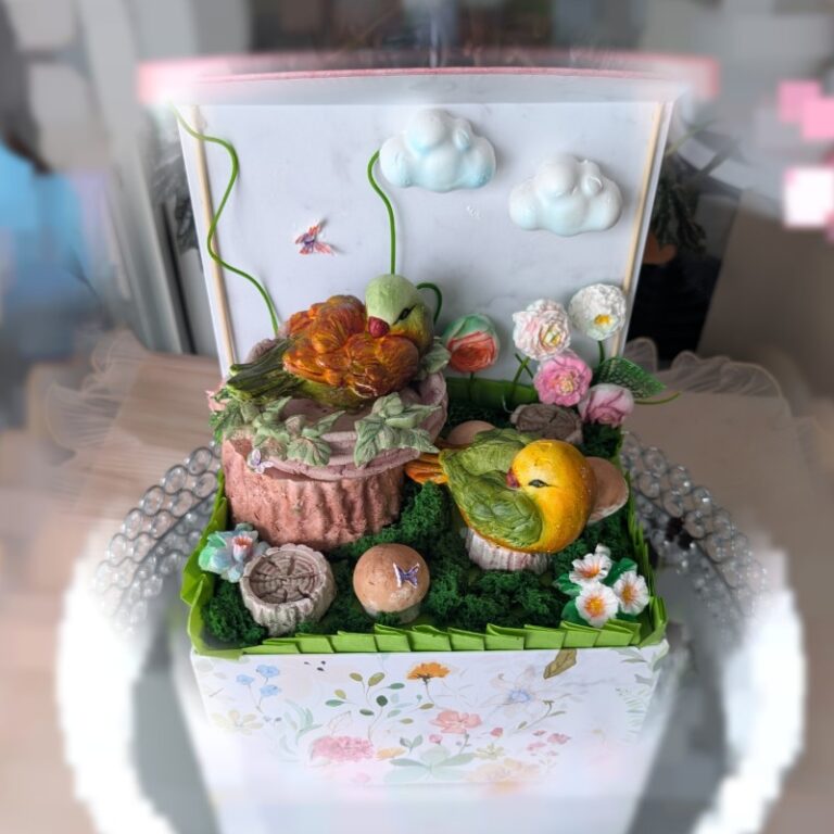Custom gift arrangement of mixed handmade marshmallow flowers