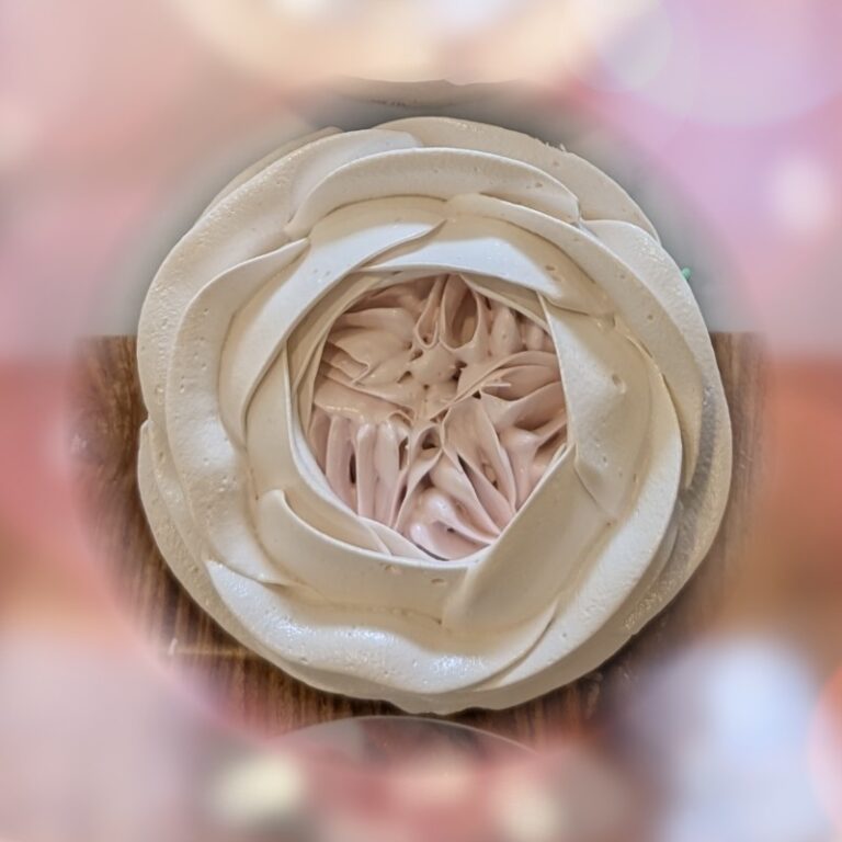Single handmade marshmallow flower