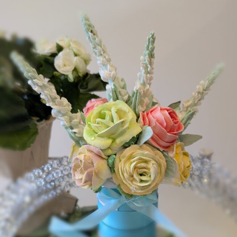 custom edible flowers marshmallow toronto
