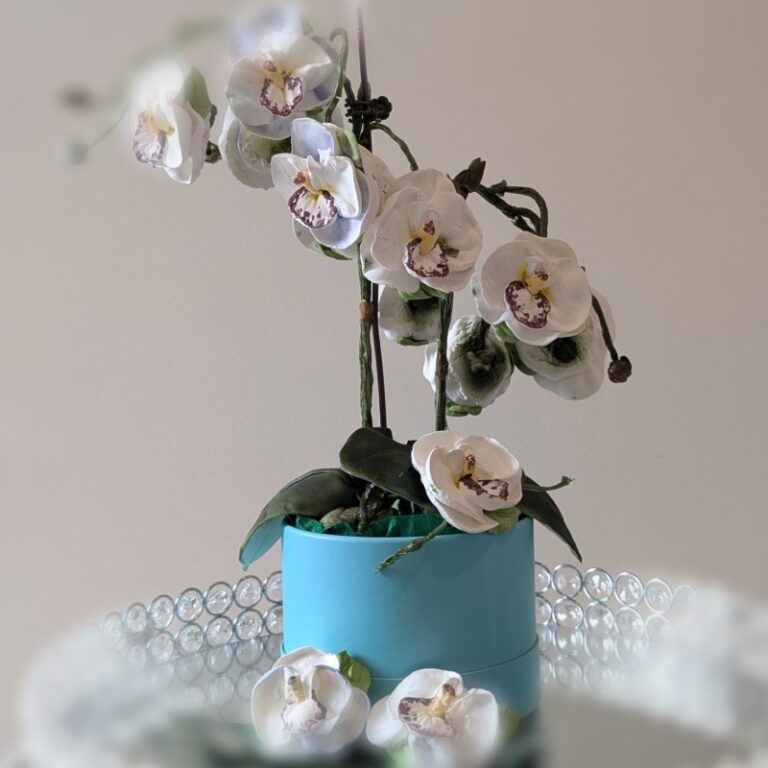 custom edible marshmallow flowers orchid