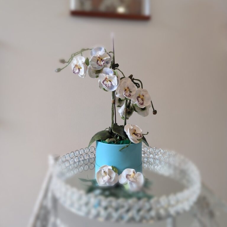 hand made marshmallow orchid