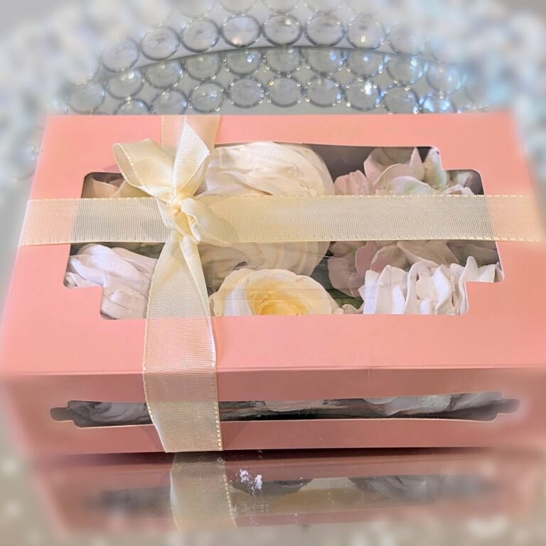 marshmallow flower small gift box