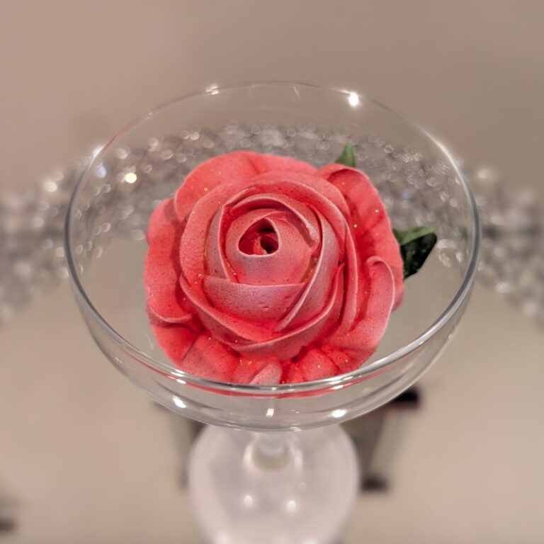 marshmallow rose custom edible flowers