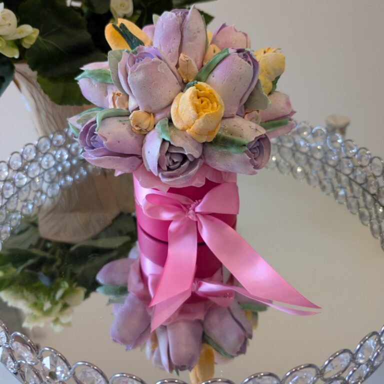 edible bouquet marshmallow tulips