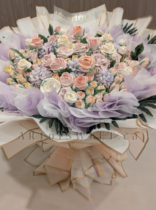 Exclusive marshmallow flower bouquet